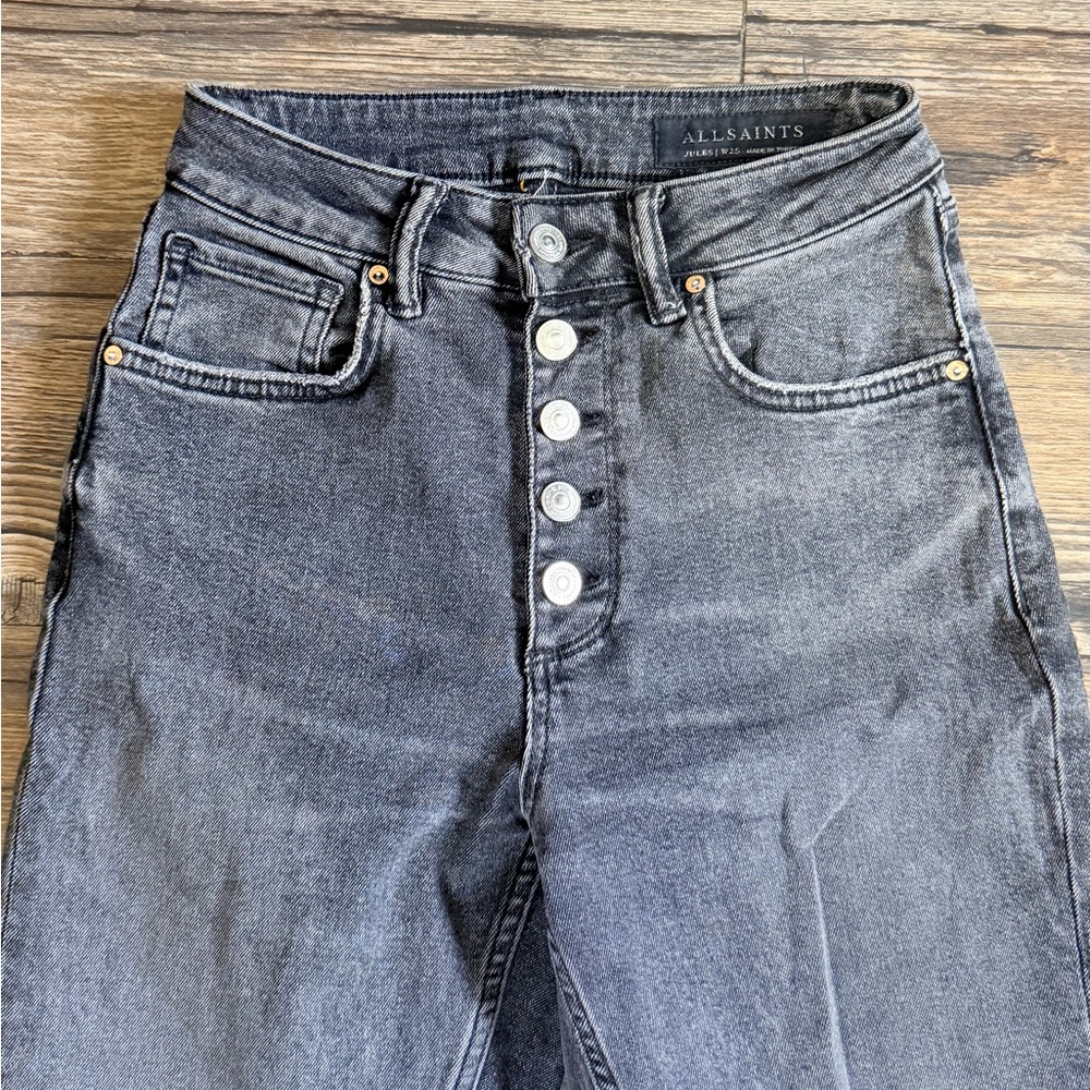 All Saints Charcoal Denim Pants